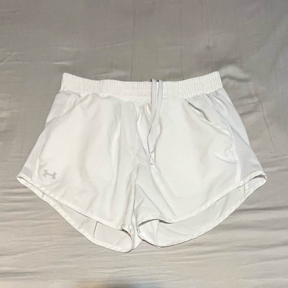 Under Armour womens white shorts